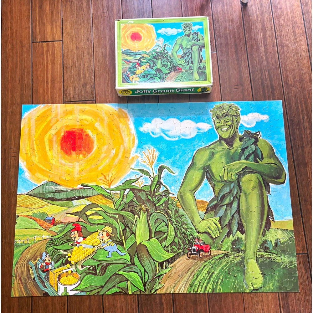 1970s Jolly Green Giant Jigsaw Puzzle 204 Pieces 2x3 Ft